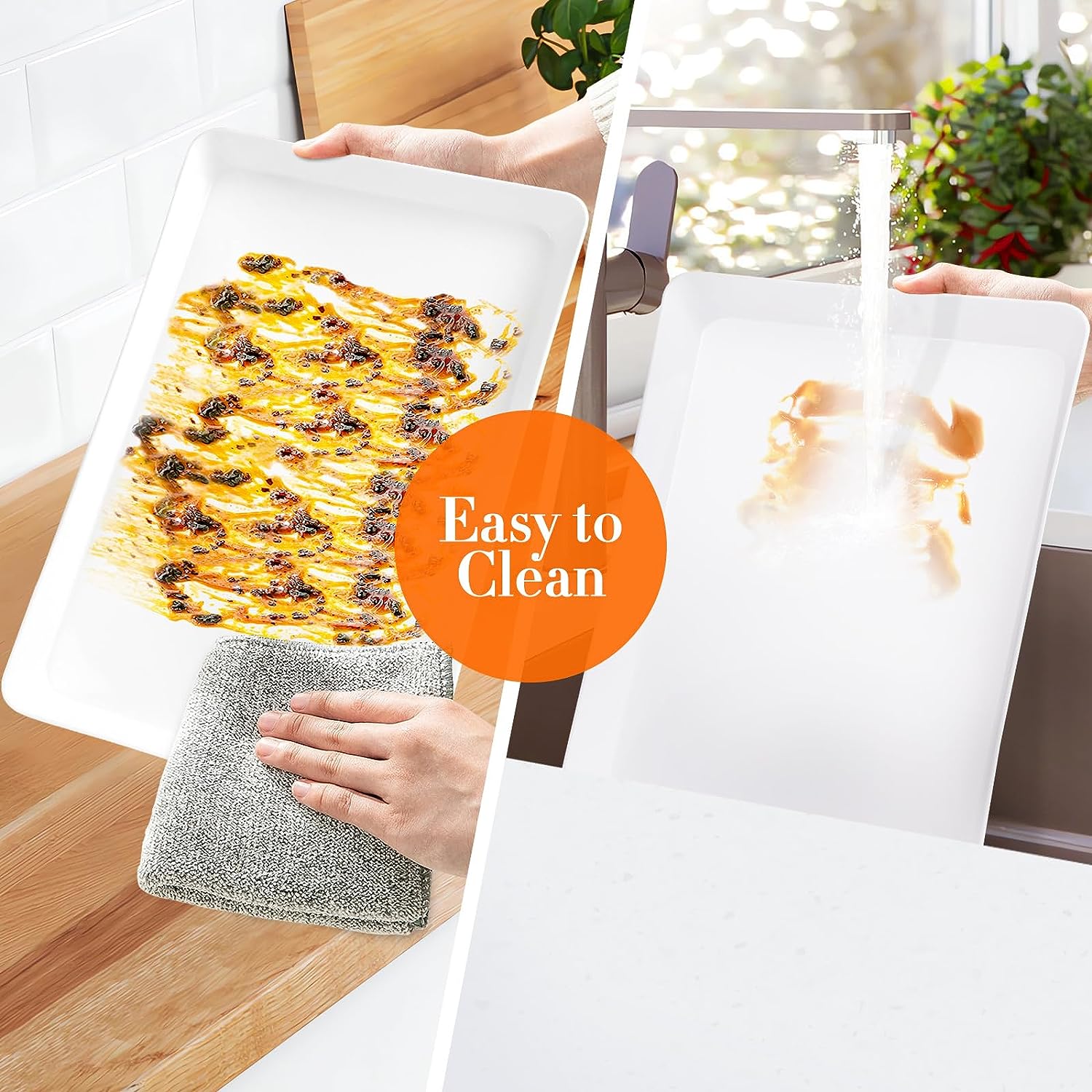 Serving Trays, Serving Platters, Plastic Trays - 4 Pcs Serving Trays, Serving Platters, Plastic Trays - 4 Pcs